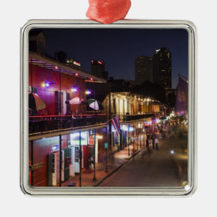 USA, Louisiana, New Orleans. französisches Vierte Silbernes Ornament