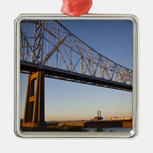 USA, Louisiana, New Orleans. Greater New 2 Silbernes Ornament