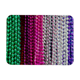 USA, Louisiana, New Orleans. Mardi-Gras-Perlen Magnet