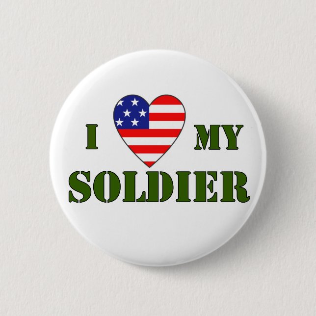 USA-LOVE MEIN SOLDAT BUTTON (Vorderseite)