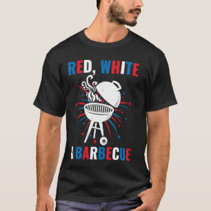 USA Lustig 4. Juli Rot Weiß & Barbecue Amerika T-Shirt