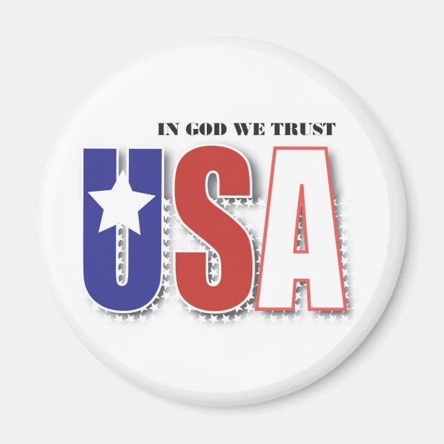 USA Magnet "In God We Trust" (Vorne)
