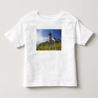 USA, Maine, Lubec. West Quoddy Head Leuchtturm