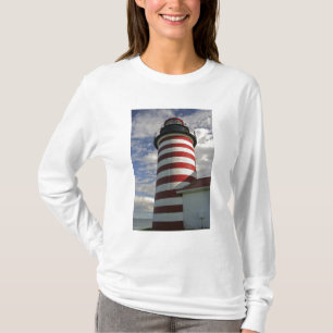 USA, Maine, Lubec. West Quoddy Head Leuchtturm T-Shirt