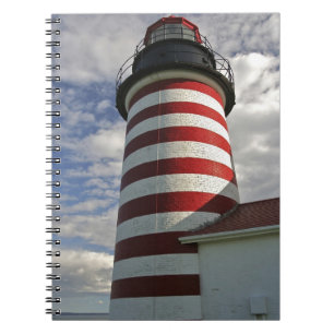 USA, Maine, Lubec. West Quoddy Head LIghthouse Notizblock