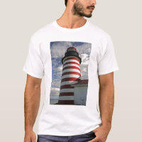 USA, Maine, Lubec. West Quoddy Head LIghthouse