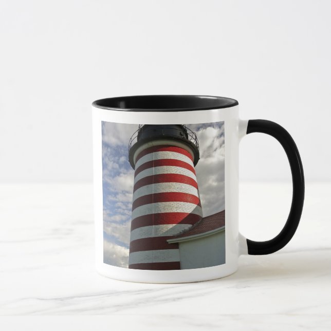 USA, Maine, Lubec. West Quoddy Head LIghthouse Tasse (Rechts)