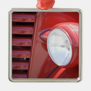 USA, Maine, Owl's Head. Scheinwerfer und teilweise Ornament Aus Metall