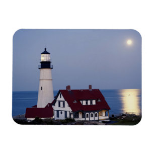 USA, Maine, Portland, Cape Elizabeth, Leuchtturm Magnet