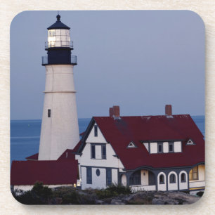 USA, Maine, Portland, Cape Elizabeth, Leuchtturm Untersetzer