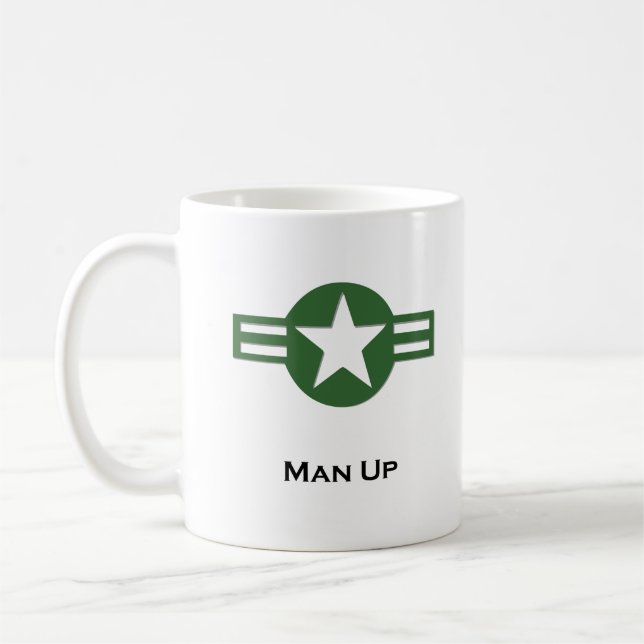 USA Man Up Green Kaffeetasse (Links)