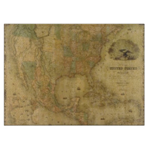 USA Map Cutting Board Schneidebrett