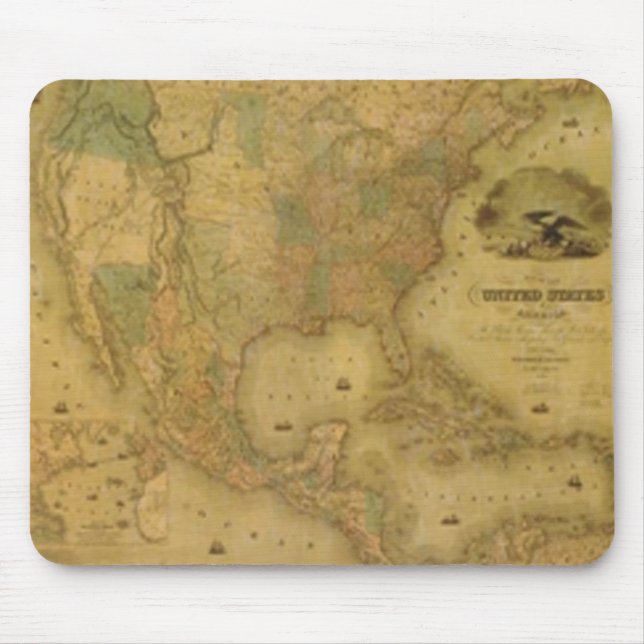 USA Map Mouse Pad Mousepad (Vorne)