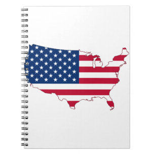 USA Map-usa-usa-america-maps-united Staaten Notizblock