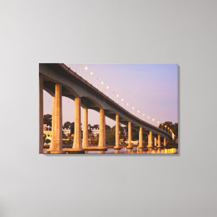 USA, Maryland, Annapolis. Severn River Brücke, Leinwanddruck