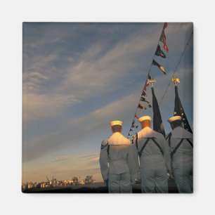 USA, Massachusettes, Boston. US-Marine-Farbe Magnet