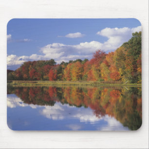 USA, Massachusetts, Acton. Reflexion des Herbstes Mousepad