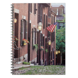 USA, Massachusetts, Boston, Häuser entlang der Aco Notizblock
