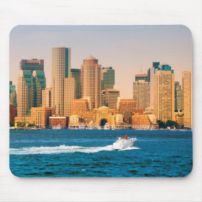 USA, Massachusetts. Boston Waterfront Panorama Mousepad (Vorne)