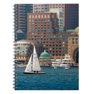 USA, Massachusetts. Boston Waterfront Skyline 2 Notizblock