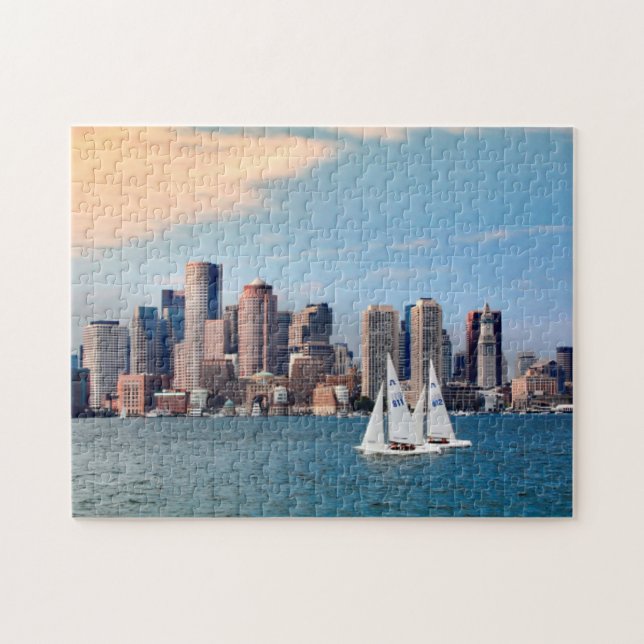 USA, Massachusetts. Boston Waterfront Skyline 3 (Horizontal)