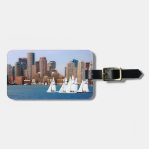 USA, Massachusetts. Boston Waterfront Skyline 4 Gepäckanhänger