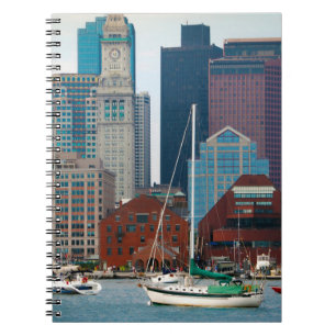 USA, Massachusetts. Boston Waterfront Skyline Notizblock