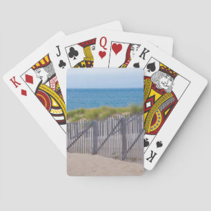 USA, Massachusetts. Dünen und Pfad Spielkarten