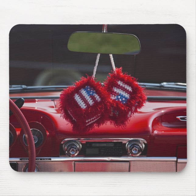 USA, Massachusetts, Gloucester. Flockige Würfel Mousepad (Vorne)