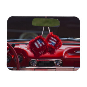 USA, Massachusetts, Gloucester. Würfel mit Magnet