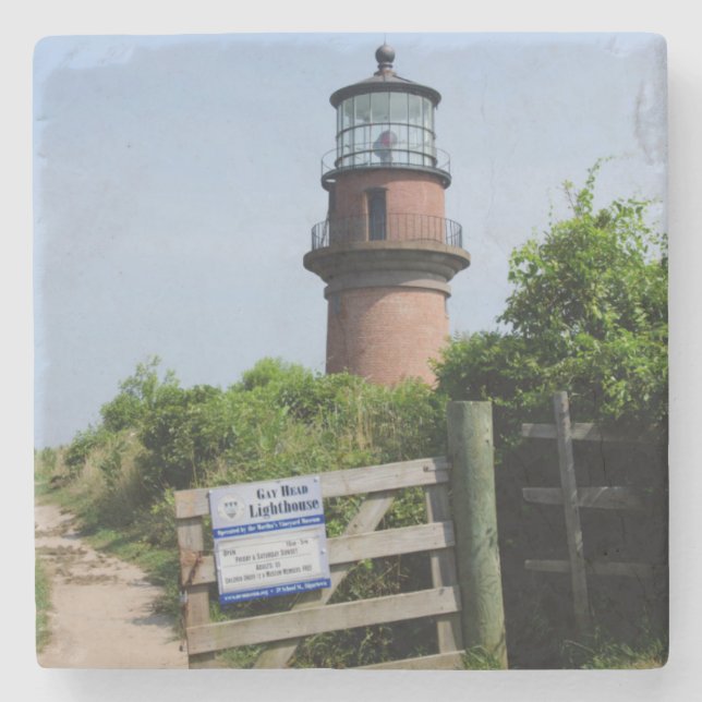 USA, Massachusetts, Martha's Vineyard, Aquinnah. Steinuntersetzer (Vorderseite)