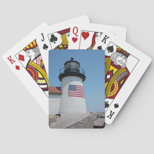 USA, Massachusetts, Nantucket. Blende Spielkarten (Rückseite)