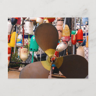 USA, Massachusetts. Propeller und Schwimmer Postkarte