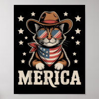 USA Merica Katze 4. Juli Männer Frauen Kinder Funn