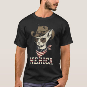 USA 'Merica Sphynx Katze 4. Juli Tees Sphynx Ca
