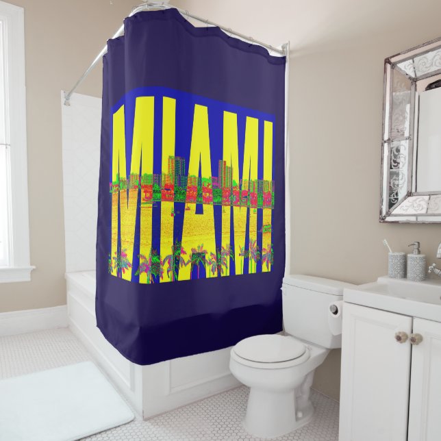 USA Miami Florida  Duschvorhang (Beispiel)