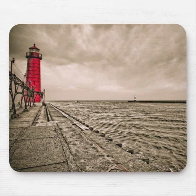 USA, Michigan, Grand Haven Lighthouse Mousepad (Vorne)