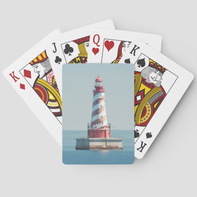 USA, Michigan, Große Seen, Lake Michigan Spielkarten (Rückseite)