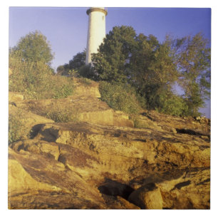 USA, Michigan, Huron-See. Pointe Aux Barques Fliese