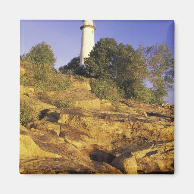 USA, Michigan, Lake Huron. Pointe Aux Barques Magnet (Vorne)