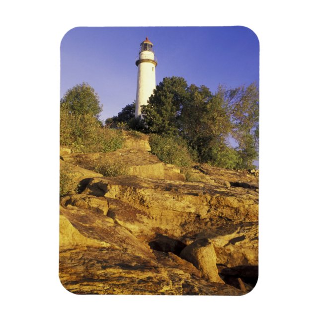 USA, Michigan, Lake Huron. Pointe Aux Barques Magnet (Vertikal)