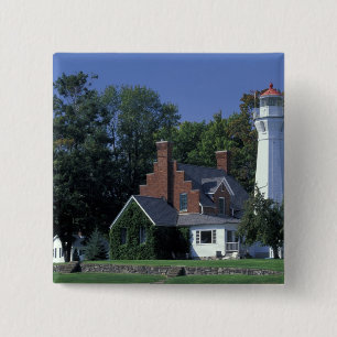 USA, Michigan, Lake Huron. Port Sanilac Button
