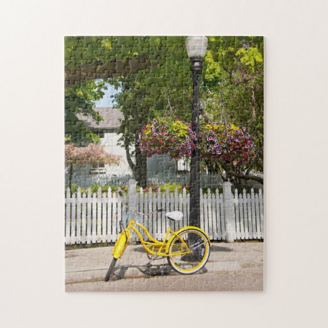 USA, Michigan, Mackinac Island. Gelbrad (Vertikal)