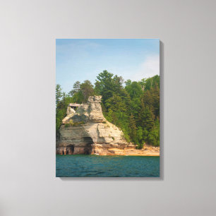 USA, Michigan. Miner's Castle Felsformation 2 Leinwanddruck