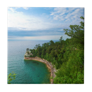 USA, Michigan. Miner's Castle Felsformation 3 Fliese