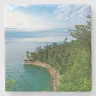 USA, Michigan. Miner's Castle Felsformation 3 Steinuntersetzer