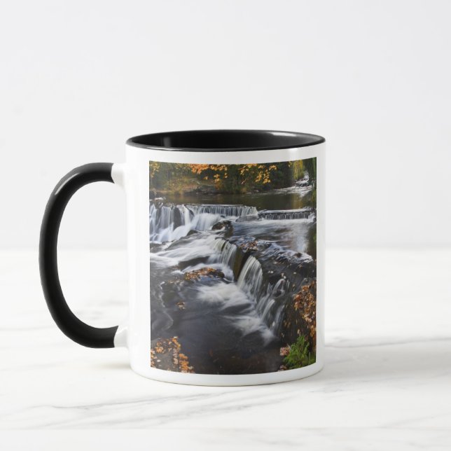 USA, Michigan, Obere Halbinsel. Bond Falls und Tasse (Links)