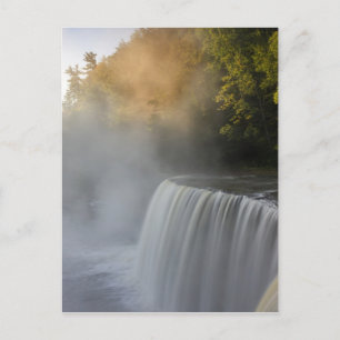 USA, Michigan, Oberes Halbinsel. Herbstsonnenaufga Postkarte