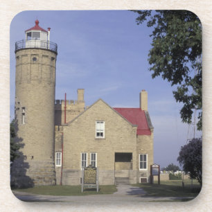 USA, Michigan Old Mackinac Point Leuchtturm Untersetzer