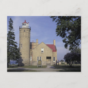 USA, Michigan Old Mackinac Point Lighthouse Postkarte